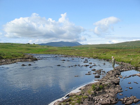 Flyfishing for Salmon on the Naver